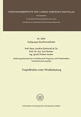 E-Book (pdf) Traglufthallen unter Windbelastung von Hans Joachim Gerhardt