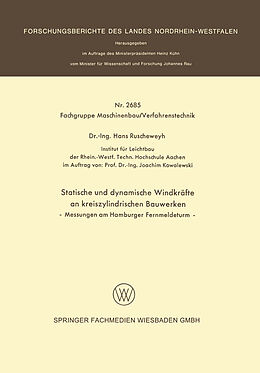 E-Book (pdf) Statische und dynamische Windkräfte an kreiszylindrischen Bauwerken von Hans Ruscheweyh