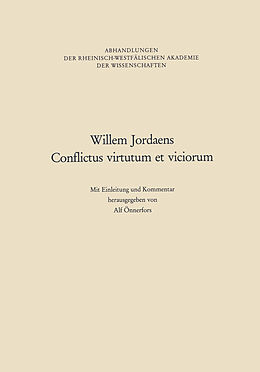 Kartonierter Einband Willem Jordaens Conflictus virtutum et viciorum von Alf Önnerfors