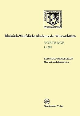 E-Book (pdf) Mani und sein Religionssystem von Reinhold Merkelbach