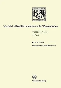 E-Book (pdf) Besteuerungsmoral und Steuermoral von Klaus Tipke