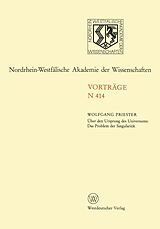 E-Book (pdf) Über den Ursprung des Universums: Das Problem der Singularität von Wolfgang Priester