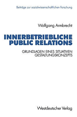 Kartonierter Einband Innerbetriebliche Public Relations von Wolfgang Armbrecht