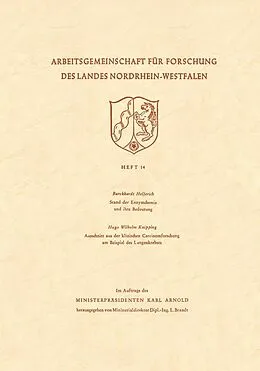 E-Book (pdf) Stand der Enzymchemie und ihre Bedeutung. Ausschnitt aus der klinischen Carcinomforschung am Beispiel des Lungenkrebses von Burckhardt Helferich