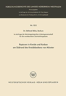 E-Book (pdf) Rupturen in Kreide und Karbon am Südrand des Kreidebeckens von Münster von Eckhard Böke