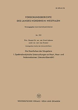 E-Book (pdf) Die Haarfarben der Säugetiere von Ernst Lubnow