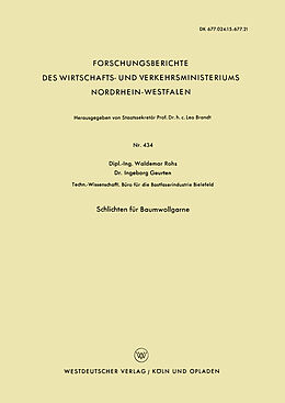 E-Book (pdf) Schlichten für Baumwollgarne von Waldemar Rohs