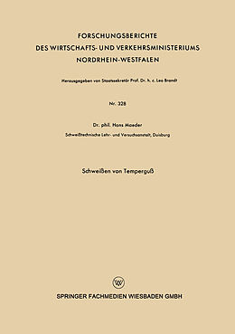 E-Book (pdf) Schweißen von Temperguß von Hans Maeder