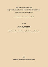 E-Book (pdf) Spektralanalyse durch Messung des Interferenz-Kontrasts von Walter Weizel