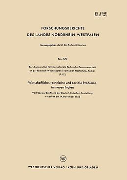 E-Book (pdf) Wirtschaftliche, technische und soziale Probleme im neuen Indien von W. von Pochhammer, S. A. Biswas, H. Heinrich