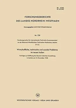 E-Book (pdf) Wirtschaftliche, technische und soziale Probleme im neuen Indien von W. von Pochhammer, S. A. Biswas, H. Heinrich