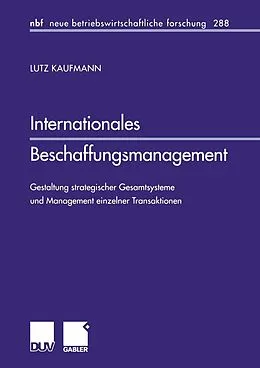 E-Book (pdf) Internationales Beschaffungsmanagement von Lutz Kaufmann