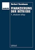 E-Book (pdf) Finanzierung der Betriebe von Herbert Vormbaum
