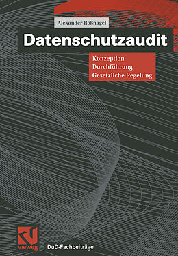 E-Book (pdf) Datenschutzaudit von Alexander Roßnagel