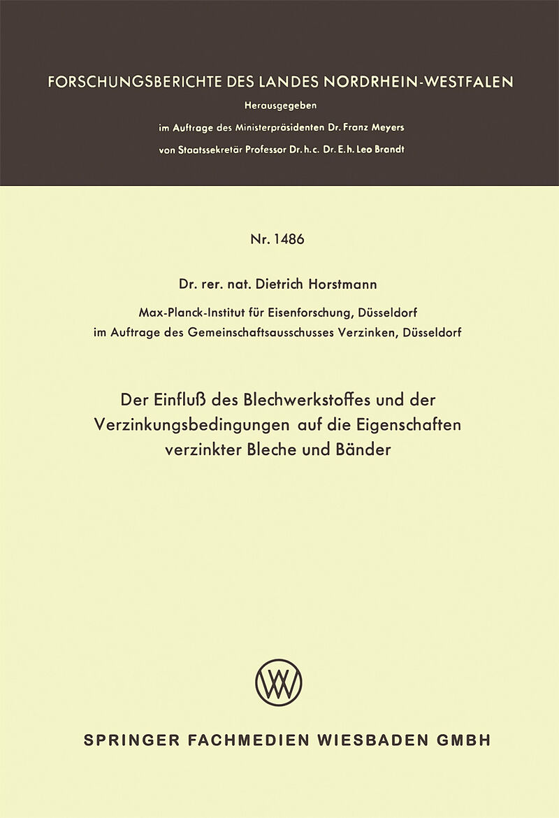 Der Einfluß des Blechwerkstoffes und der Verzinkungsbedingungen auf die Eigenschaften verzinkter Bleche und Bänder