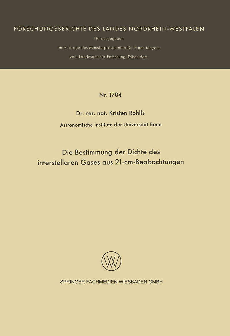 Die Bestimmung der Dichte des interstellaren Gases aus 21-cm-Beobachtungen