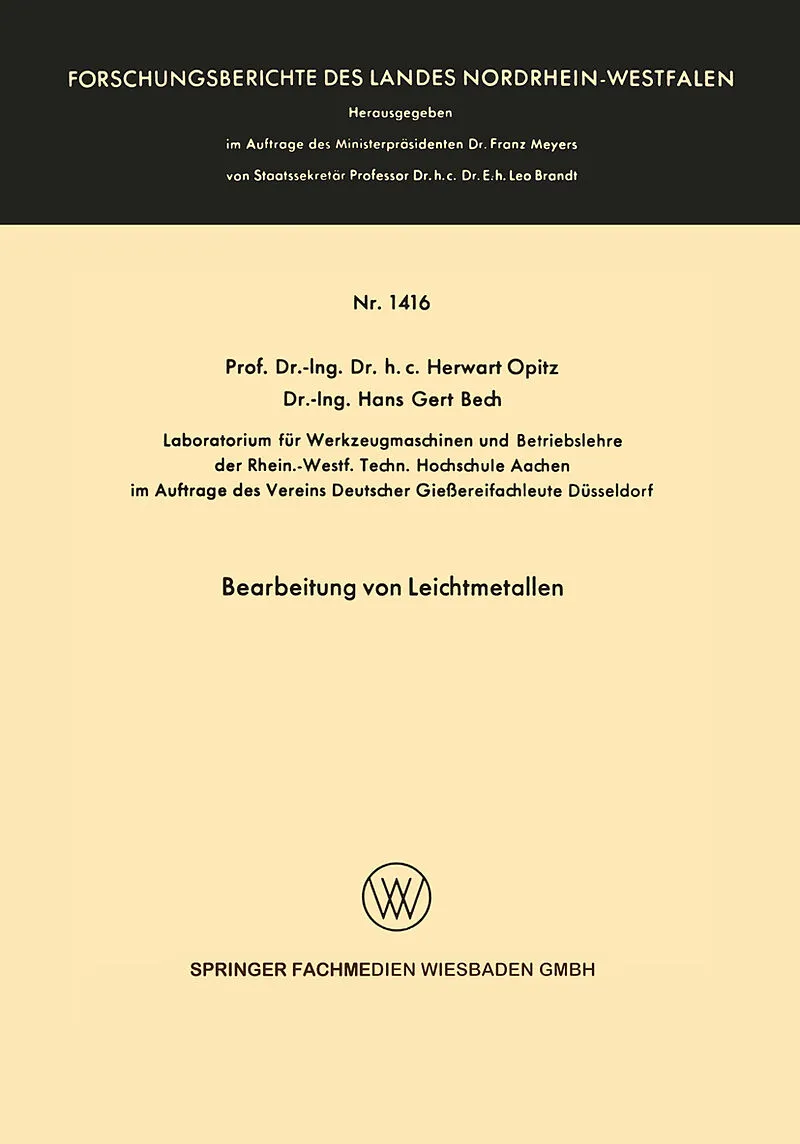 Bearbeitung von Leichtmetallen