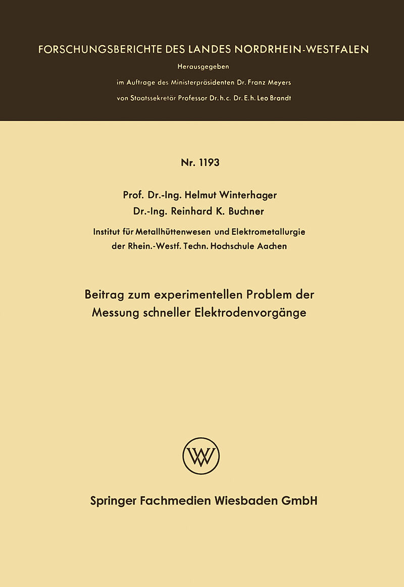 Beitrag zum experimentellen Problem der Messung schneller Elektrodenvorgänge
