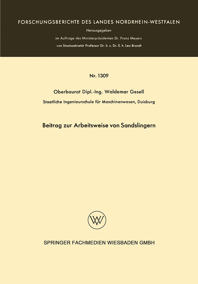 Beitrag zur Arbeitsweise von Sandslingern