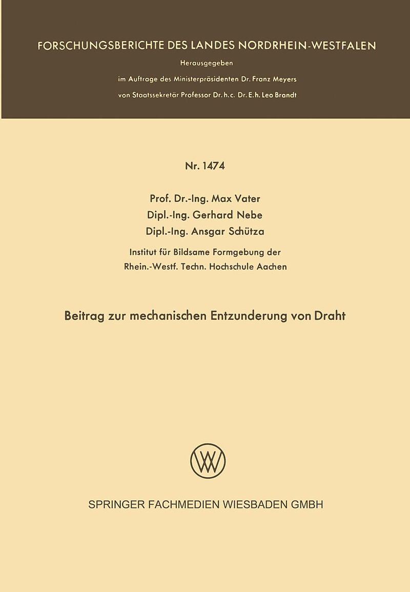 Beitrag zur mechanischen Entzunderung von Draht
