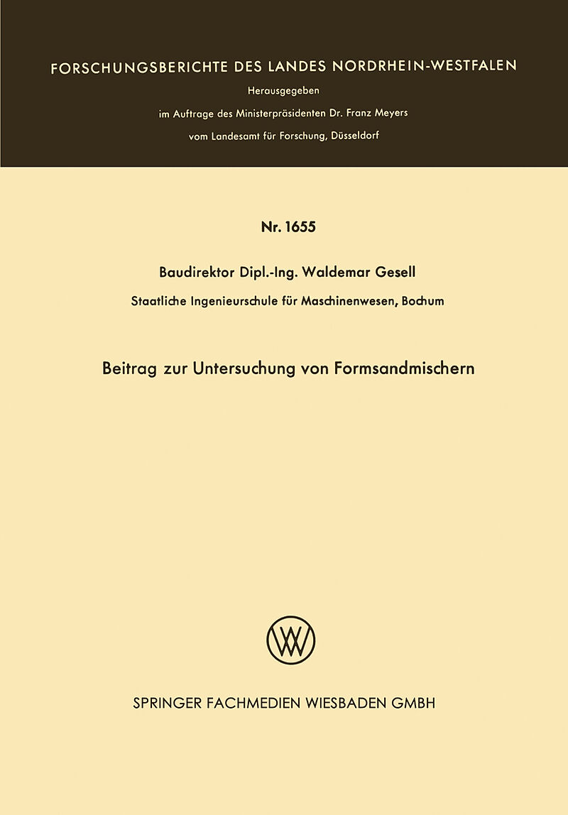 Beitrag zur Untersuchung von Formsandmischern