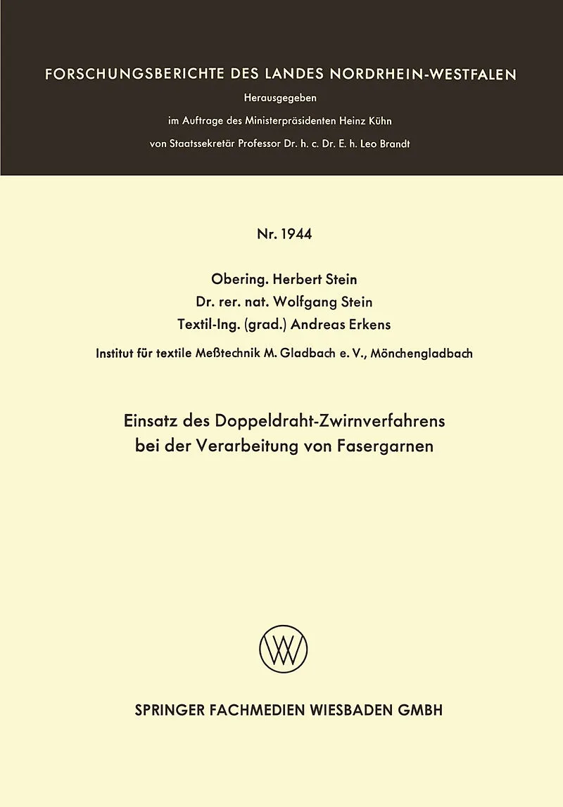 Einsatz des Doppeldraht-Zwirnverfahrens bei der Verarbeitung von Fasergarnen