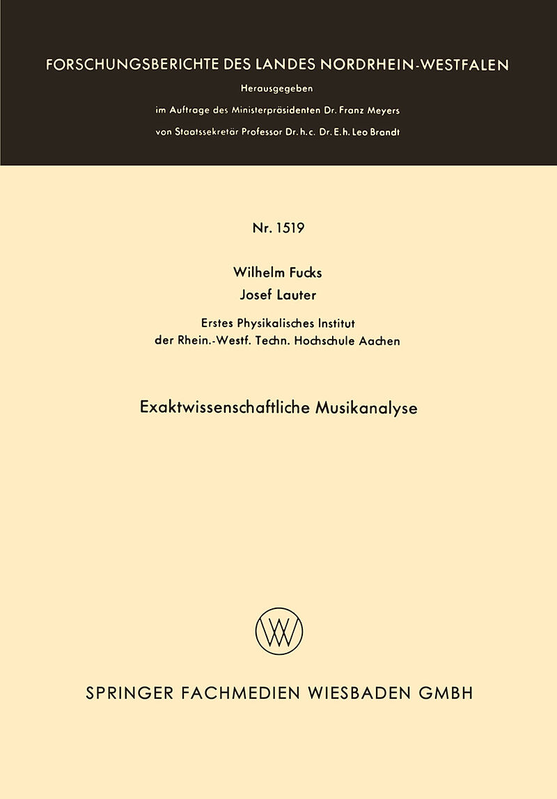 Exaktwissenschaftliche Musikanalyse