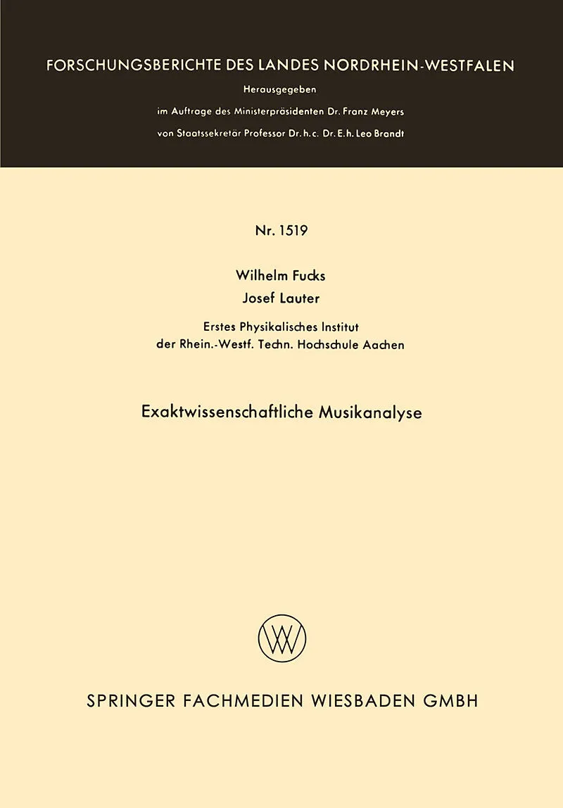 Exaktwissenschaftliche Musikanalyse