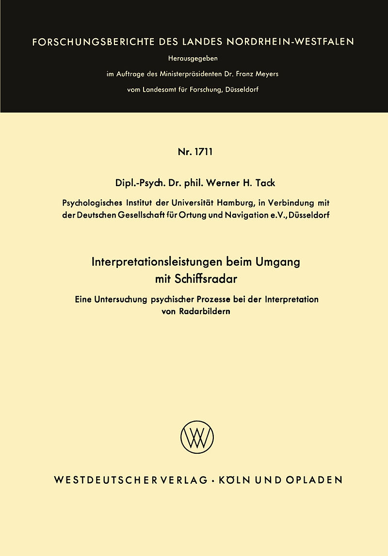 Interpretationsleistungen beim Umgang mit Schiffsradar