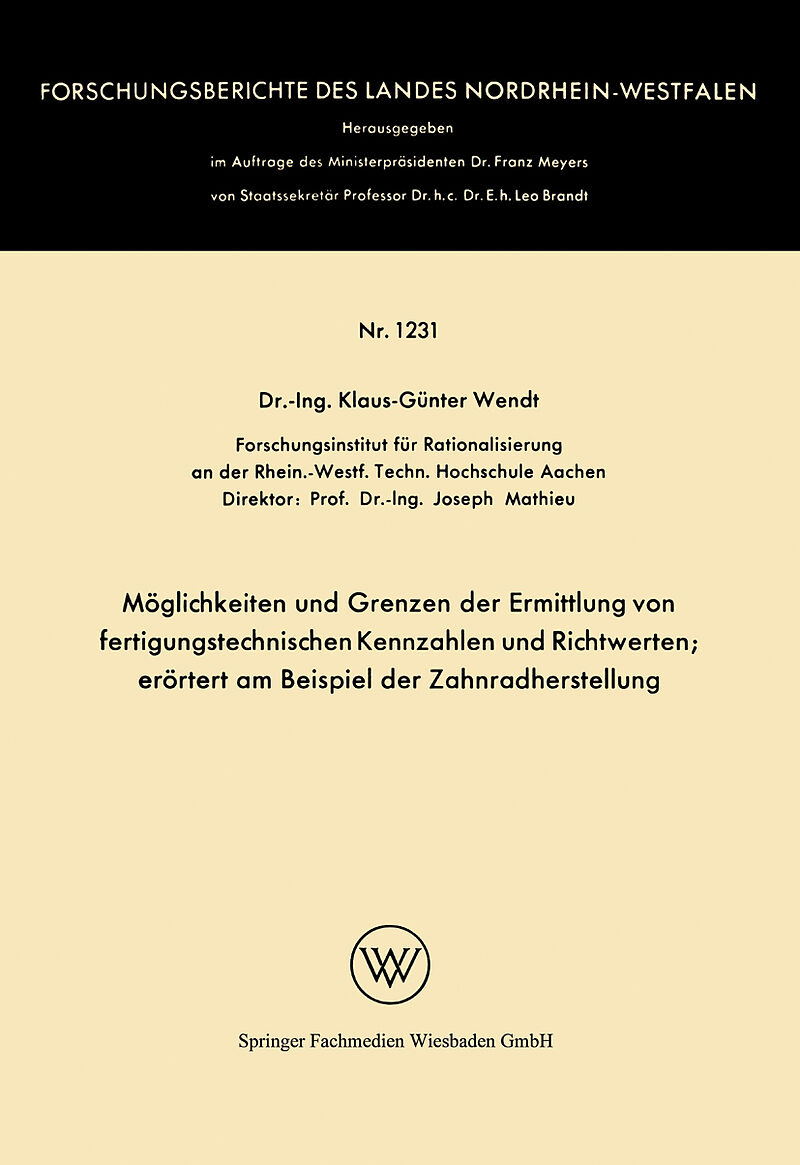 Möglichkeiten und Grenzen der Ermittlung von fertigungstechnischen Kennzahlen und Richtwerten