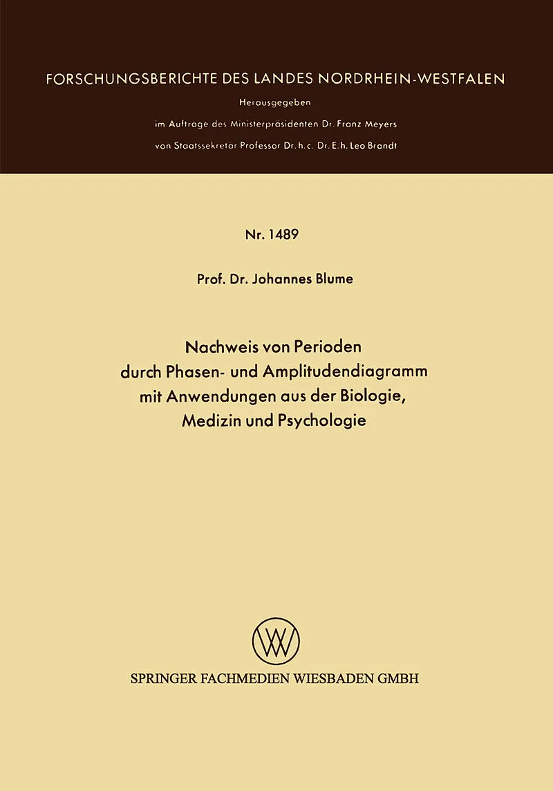 Nachweis von Perioden durch Phasen- und Amplitudendiagramm mit Anwendungen aus der Biologie, Medizin und Psychologie