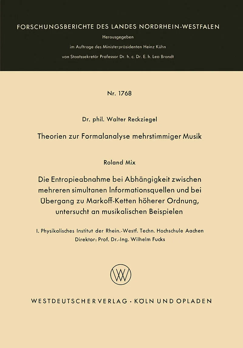 Theorien zur Formalanalyse mehrstimmiger Musik
