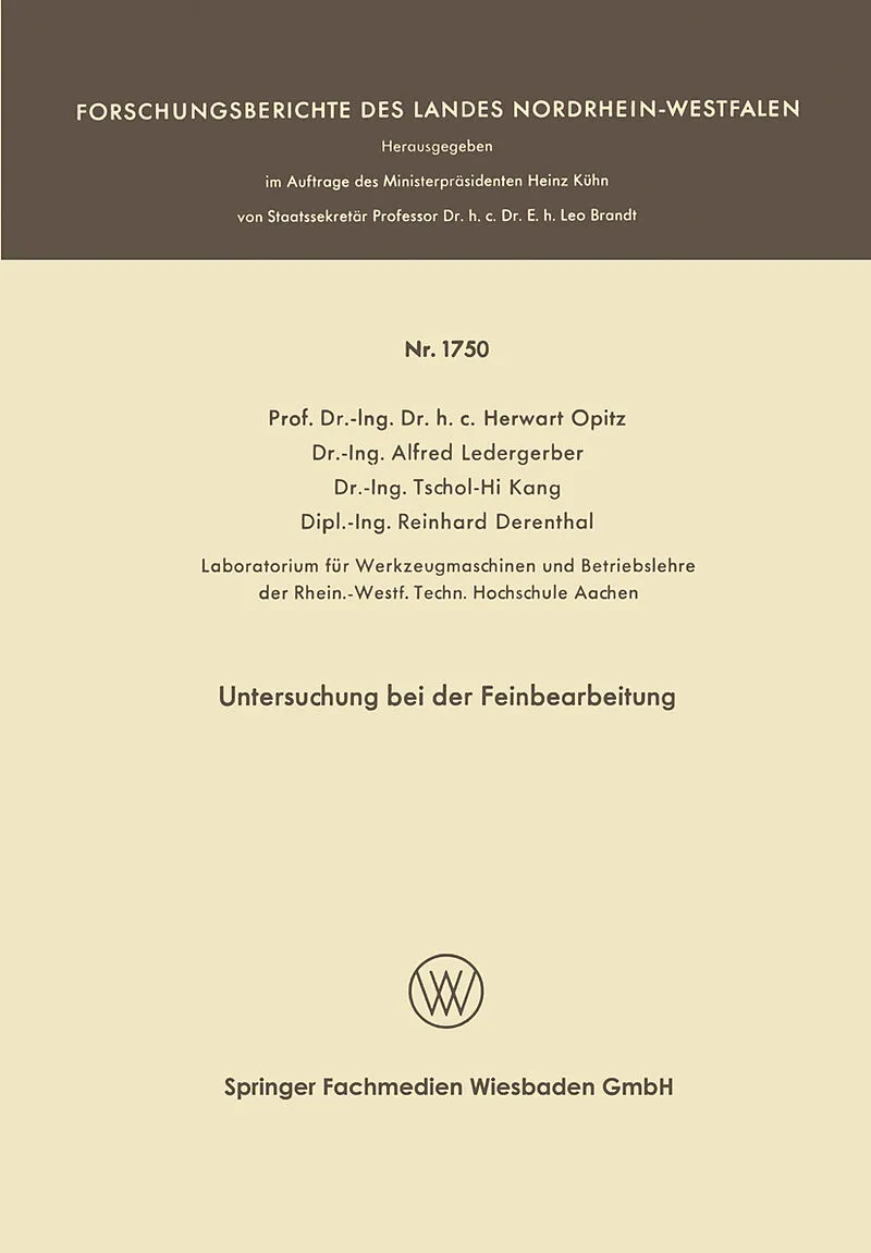 Untersuchung bei der Feinbearbeitung