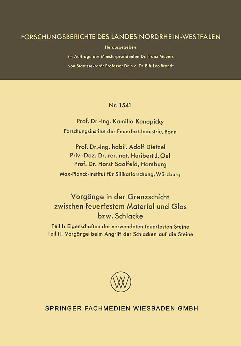 Vorgänge in der Grenzschicht zwischen feuerfestem Material und Glas bzw. Schlacke