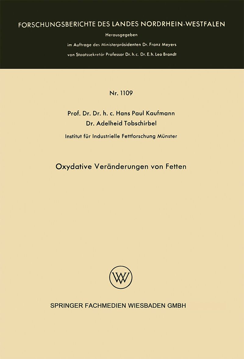 Oxydative Veränderungen von Fetten