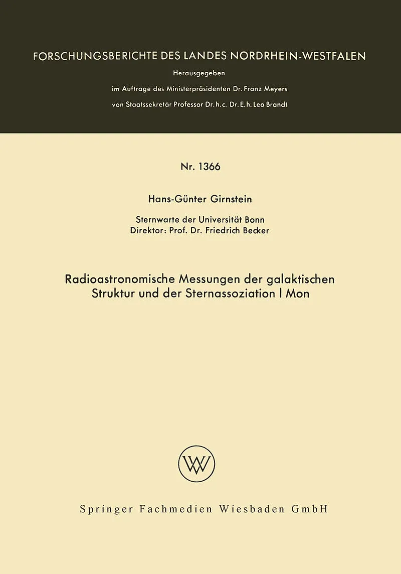 Radioastronomische Messungen der galaktischen Struktur und der Sternassoziation I Mon