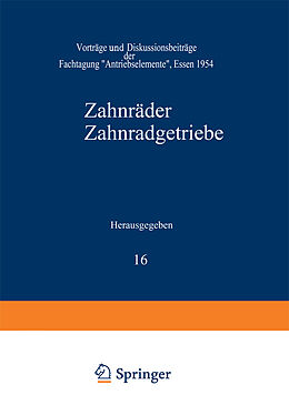 Kartonierter Einband Zahnräder Zahnradgetriebe von G. Niemann, H. Winter, M. Bergsträsser