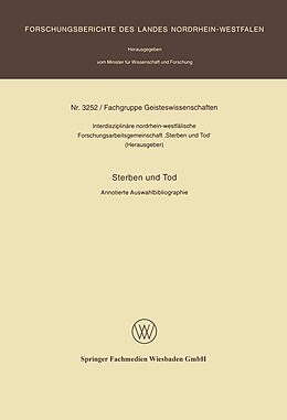 E-Book (pdf) Sterben und Tod von Interdisziplinäre nordrhein-westfalische Forschung