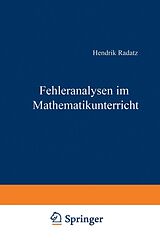 E-Book (pdf) Fehleranalysen im Mathematikunterricht von Hendrik Radatz