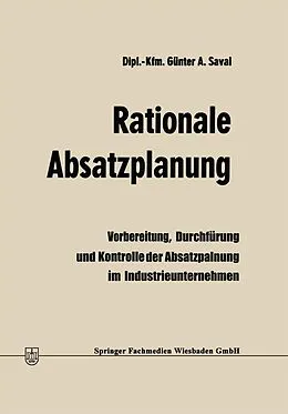 E-Book (pdf) Rationale Absatzplanung von Günter A. Saval