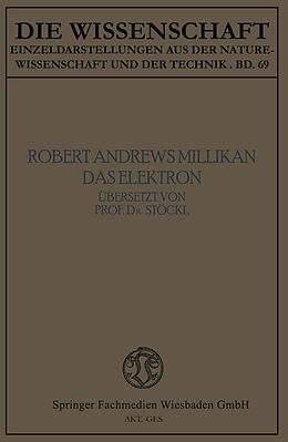 E-Book (pdf) Das Elektron von Robert Andrews Millikan