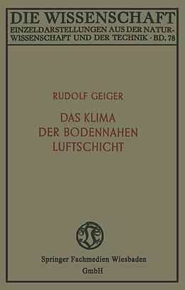 E-Book (pdf) Das Klima der bodennahen Luftschicht von Rudolf Geiger