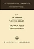 E-Book (pdf) Das Verhalten der Fußgänger beim Überschreiten der Fahrbahn Eine faktorenanalytische Studie von Franz Hildebrandt
