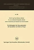 E-Book (pdf) Die Abhängigkeit der Querzugfestigkeit der Spanplatten vom Anteil an Feingut von Franz Kollmann