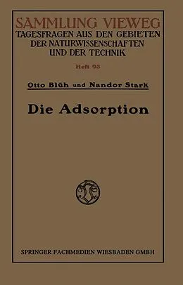 E-Book (pdf) Die Adsorption von Otto Blüh