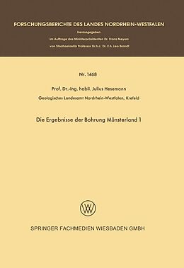 E-Book (pdf) Die Ergebnisse der Bohrung Münsterland 1 von Julius Hesemann