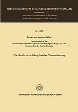 E-Book (pdf) Die Nitridschichtbildung bei der Glimmnitrierung von Joachim Kölbel