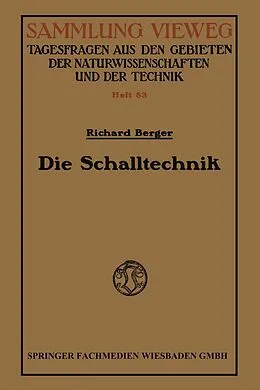 E-Book (pdf) Die Schalltechnik von Richard Berger