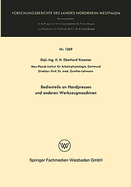 E-Book (pdf) Bedienteile an Handpressen und anderen Werkzeugmaschinen von Henning Wode