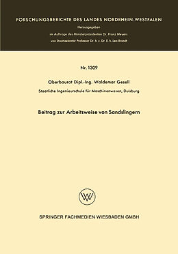 E-Book (pdf) Beitrag zur Arbeitsweise von Sandslingern von Waldemar Gesell